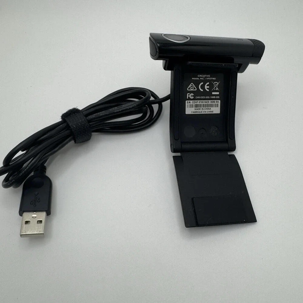 Creative Live! 5.7MP Cam VF0790 Sync 720P HD Chat Webcam PC Tested